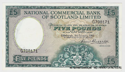 National Commercial Bank of Scotland Limited 5 pound 1961
