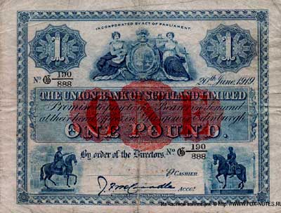 The Union Bank of Scotland Limited 1 pound 1919