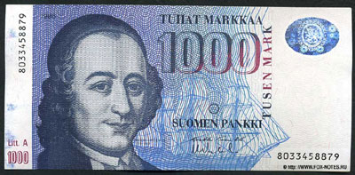 Finlands Bank 1000 mark 1986