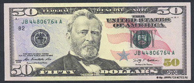 Federal Reserve Notes 50 dollars 2009