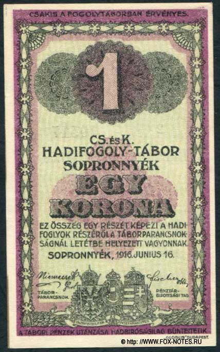 Sopronnyék EINE Krone 1916