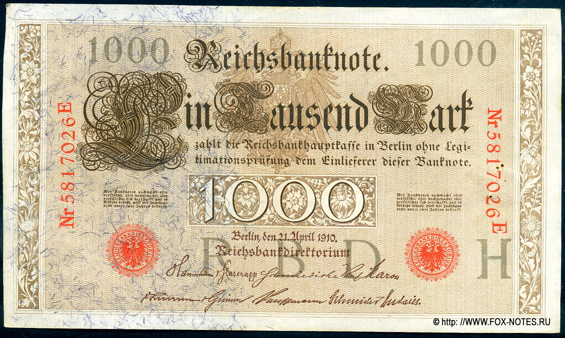   1000  1910  H