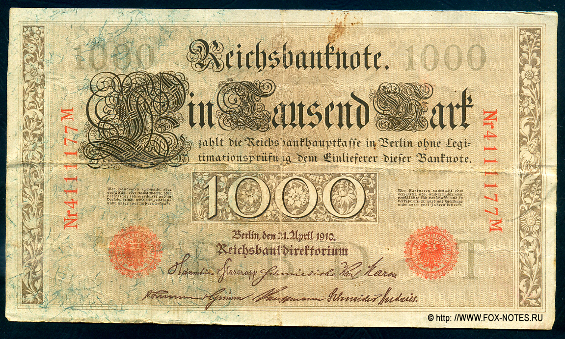   1000  1910 = Unterdruck-Buchstabe T