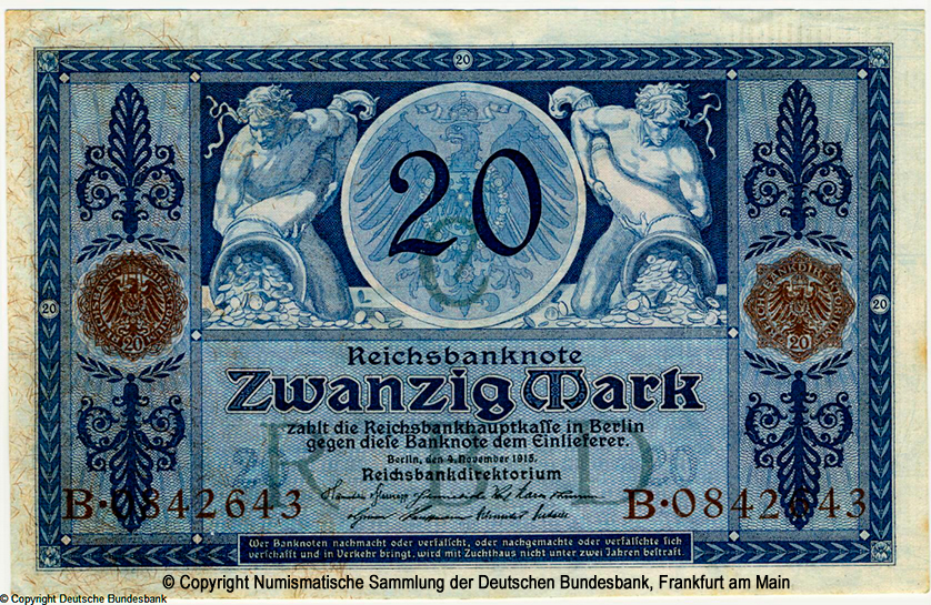   20  1915 Unterdruck-Buchstabe C