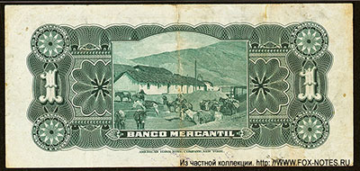 Banco Mercantil 1 boliviano 1906
