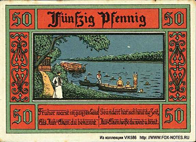 Stadt Aken Notgeld 50 Pfennig 1921
