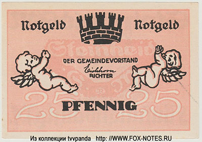 Gemeinde Steinheid Notgeld. 50 Pfennig 1920.