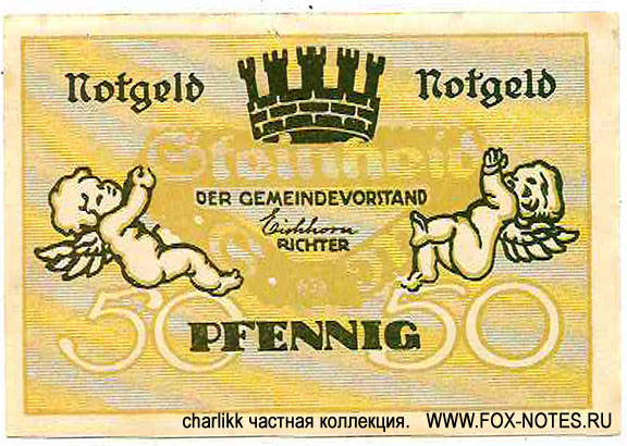 Gemeinde Steinheid Notgeld. 50 Pfennig 1920.