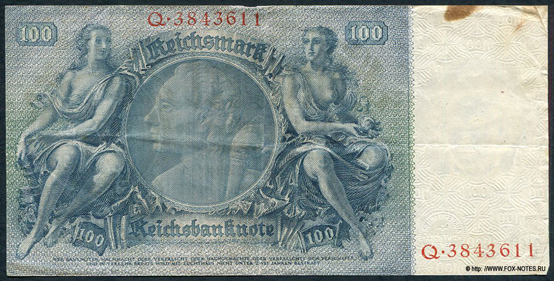 Reichsbanknote. 100 Reichsmark. 24. Juni 1935.
