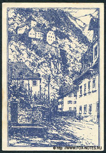 Fürstentum Liechtenstein. Gutschein. 50 Heller 1920.