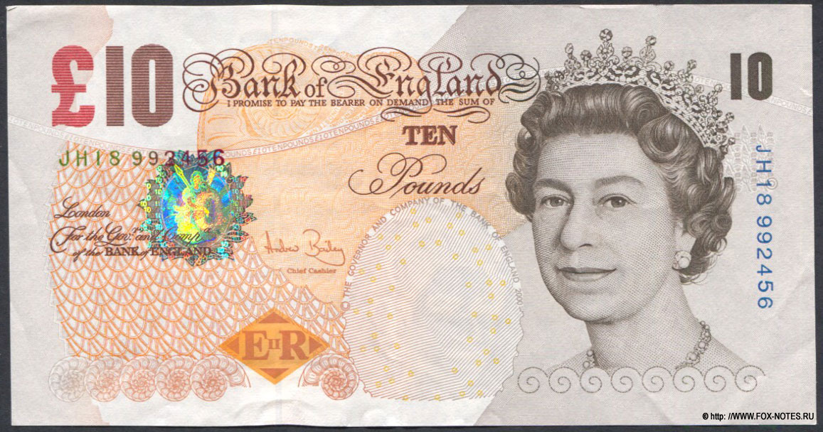 Bank of England 10 Pounds 2004 Andrew Bailey