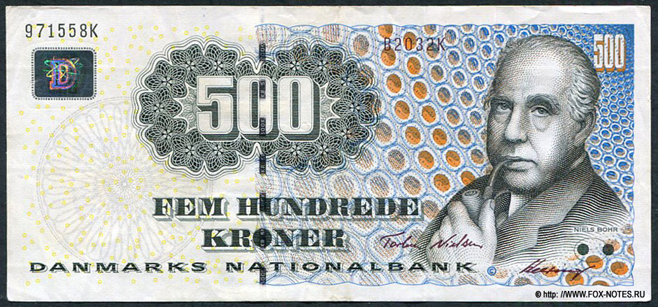 ����������� �����. Danmarks Nationalbank. 500 ���� 2003