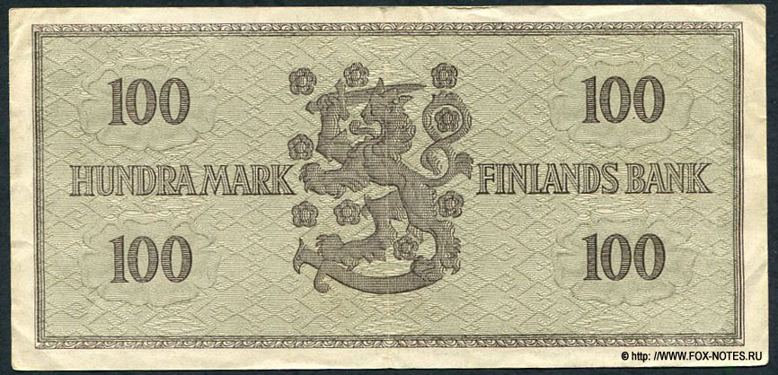 Финляндия 100 марок 1955