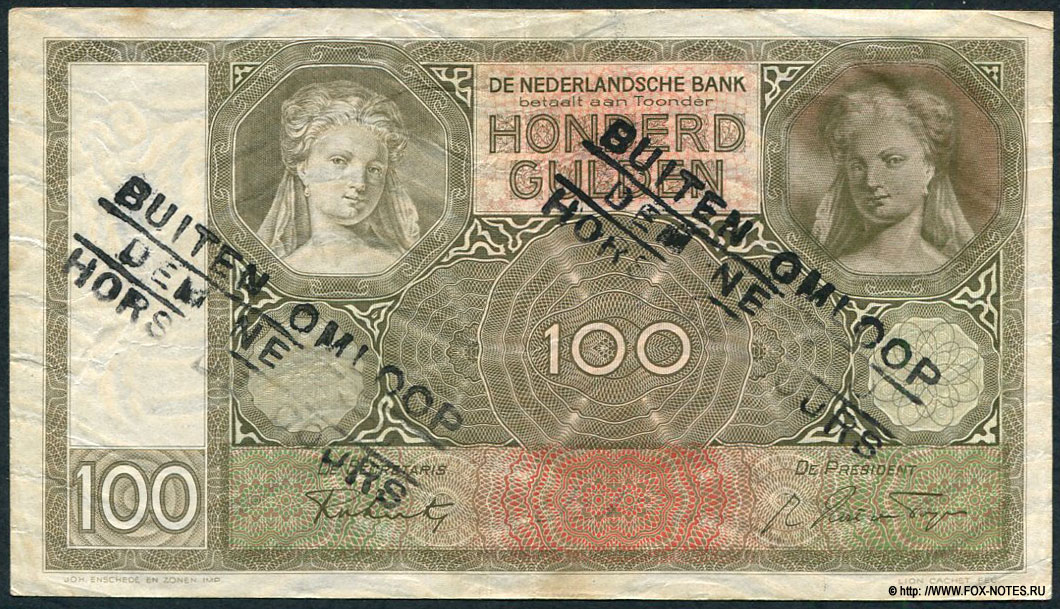 NEDERLANDSCHE BANK 100 gulden 26 MEI 1941. EN
