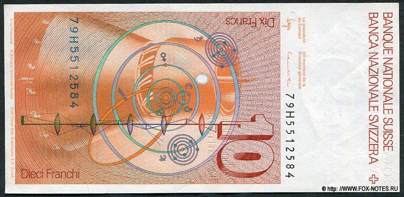 Швейцария 10 франков 1979