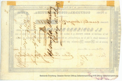 CONFEDERACION ARGENTINA Gobierno Nacional. 10 Peso 1859.