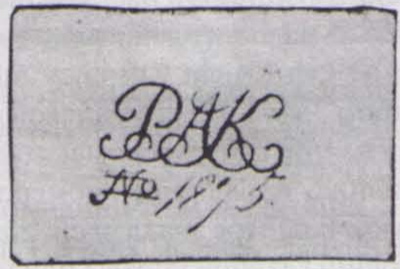 Российская Американская компания. Марка в Америке 1 рубль. (1-й выпуск, 1816 год ?)