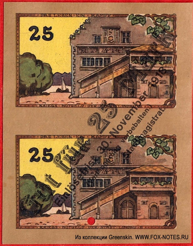 Stadt Lindau 25 Mark 1918