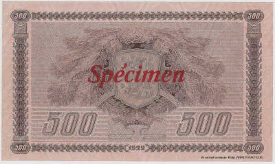 . Suomen Pankki - Finlands Bank. Setelistä 5000 markkaa / Sedel 5000 mark. Tyyppi 1939 (5000   1939 ).