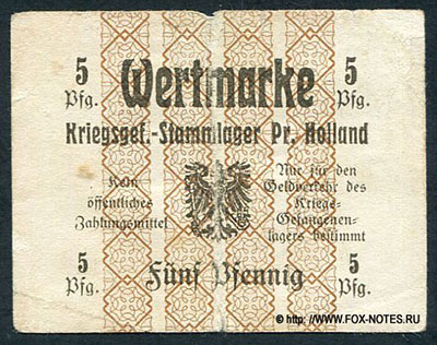 Preussisch Holland Kriegsgefangenen-Stammlager 5 Pfennig