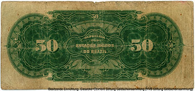 Republica dos Estados Unidos do Brazil (Tesouro Nacional) 500000 Reis 1923