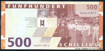 Oesterreichische Nationalbank. Banknote. 500 Schilling 1997.
