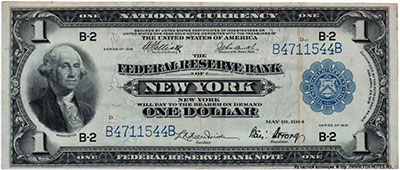 Federal Reserve Bank Notes 1 dollar 1918