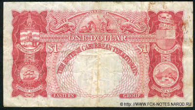 British Caribbean Currency Board 1 dollar 1950