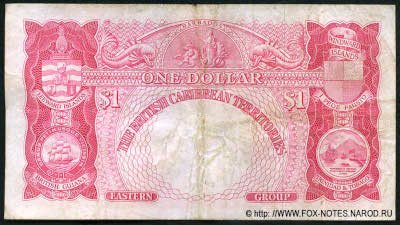 British Caribbean Currency Board 1 dollar 1963