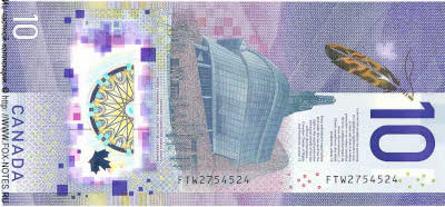 Bank of Canada 10 Dollars 2018