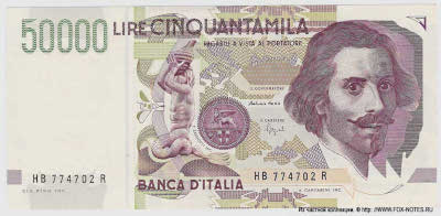 ����������� ����������. ���� ������. ����� ����� 50000 ��� ������� 1992 ���� (Decreto Ministeriale 27.5.1992)