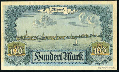Notgeld der Handelskammer des Memelgebiets 100 Mark 1922