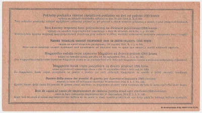 Kassenschein der Kriegsdarlehenskasse. 250 Kronen 1914.