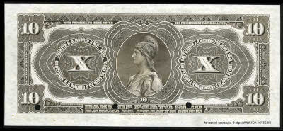 BANCO DE PUERTO RICO 10 dollars 1909