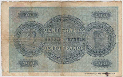 Schweizerische Nationalbank 100 franken 1. Februar 1907. 