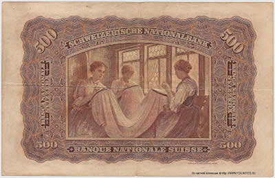 ��������� SCHWEIZERISCHE NATIONALBANK 500 ������� 1923