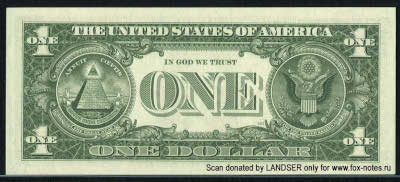 Federal Reserve Notes 1 dollar 1963