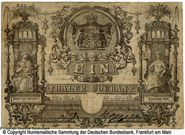 Herzoglich Anhalt-Dessauische Regierung 1 Thaler 1849