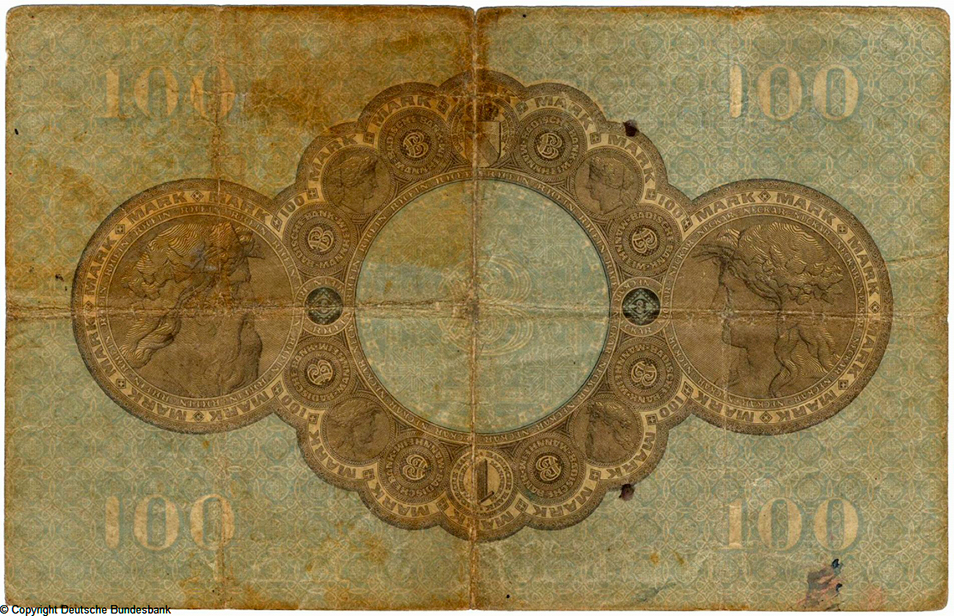 Badische Bank Bankschein. 100 Mark. 1902. No 468946