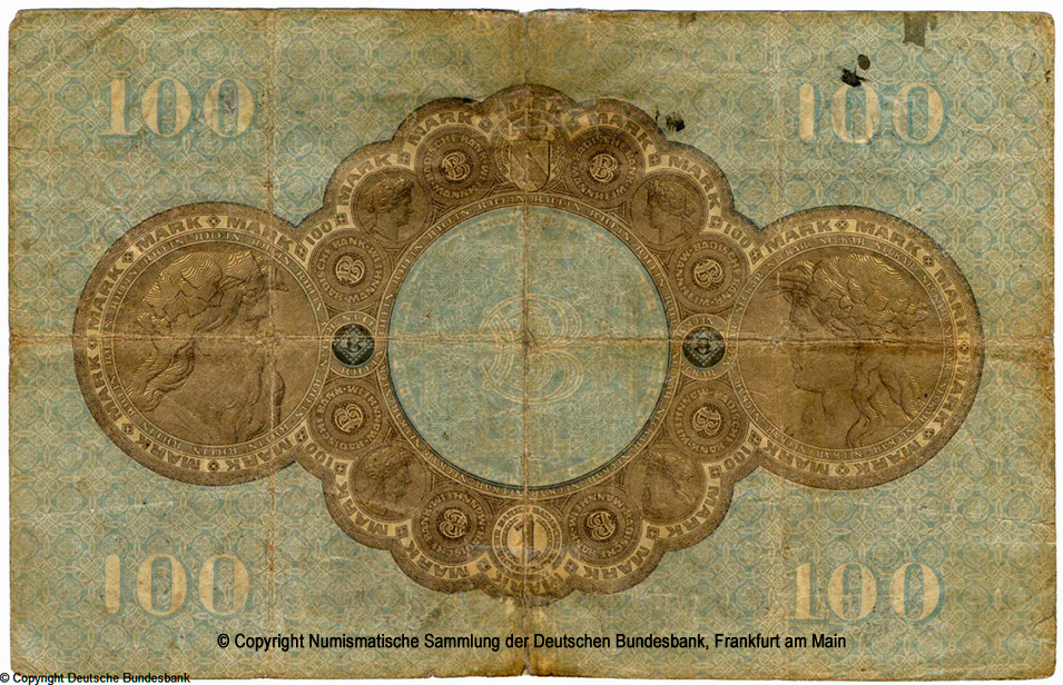 Badische Bank Bankschein. 100 Mark. 1902. No 657189