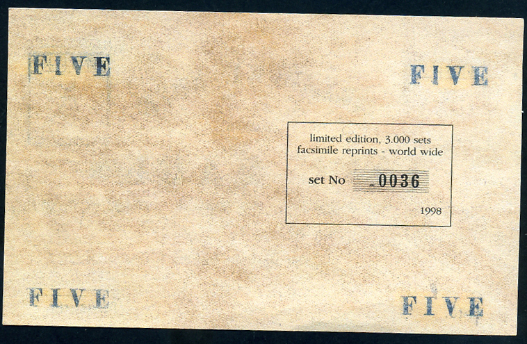 Deutsch-Neuguinea Treasury Note. 5 Mark. 1914.