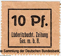 Lüderitzbuchter Zeitung Ges.m.b.H. 10 Pfennig