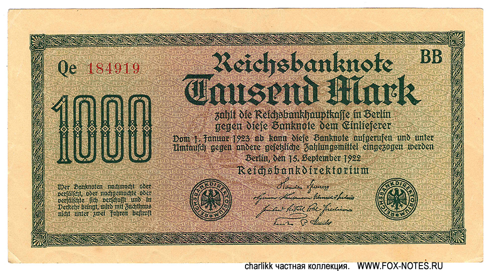   1000  1922