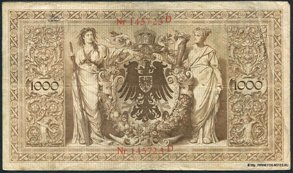 Reichsbanknote. 1000 Mark. 10. Oktober 1903.