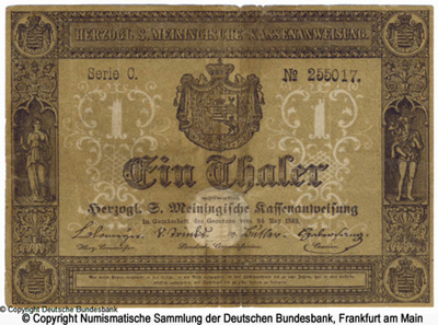 Staatsschuldentilgungs-Kommission  Thaler 1849