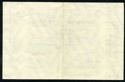 Reichsbank. Reichsbanknote. 10 Milliarden Mark. 1. Oktober 1923. 