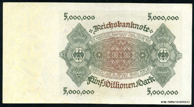 Reichsbank. Reichsbanknote.  5000000 Mark. 1. Juni 1923.  (  5000000  1923)
