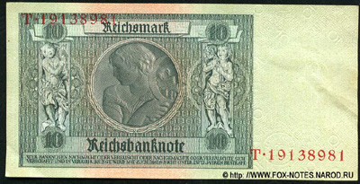 Reichsbanknote. 10 Reichsmark. 1929.  