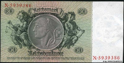 Reichsbank. Reichsbanknote. 50 Reichsmark. 30. März 1933.  (  50  1933)
