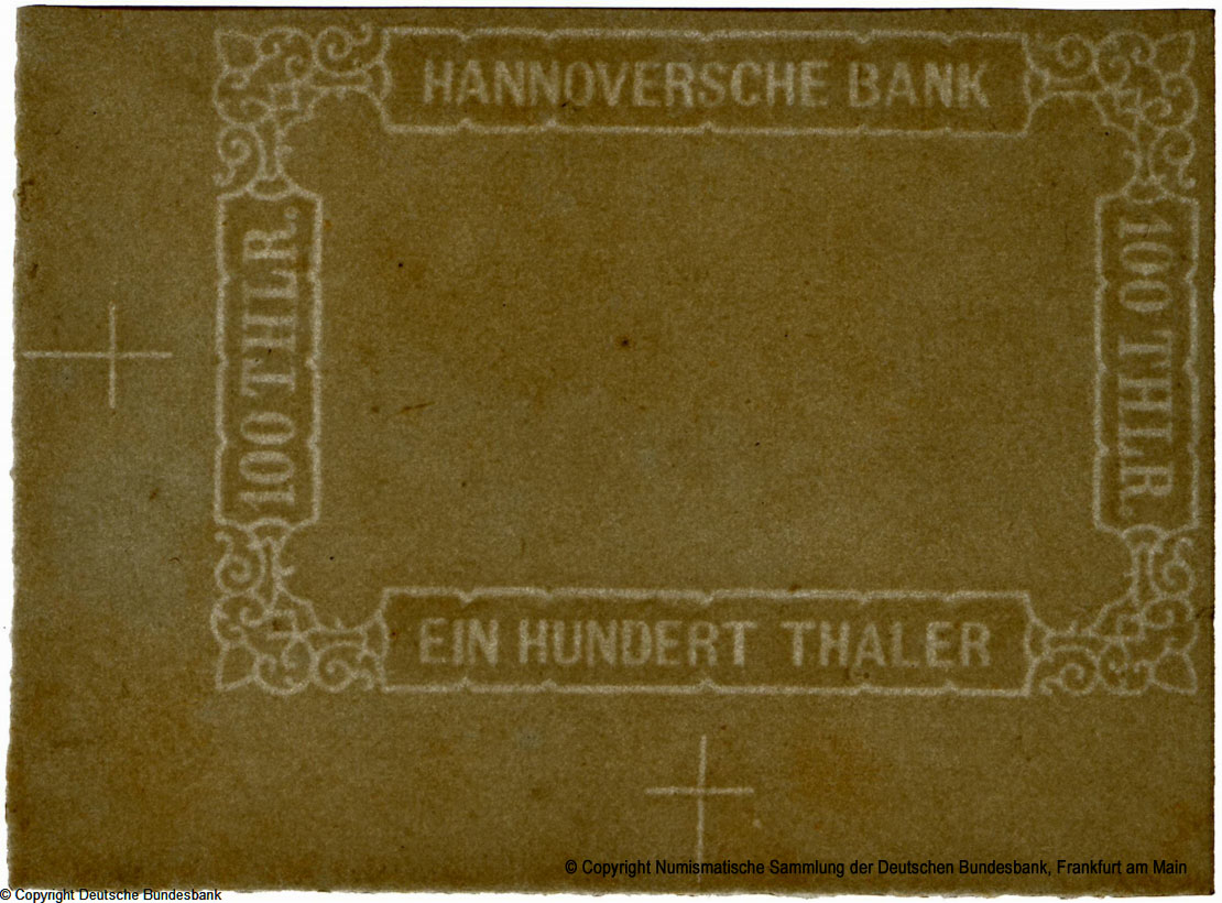 Hannoverische Banknote.  1857.